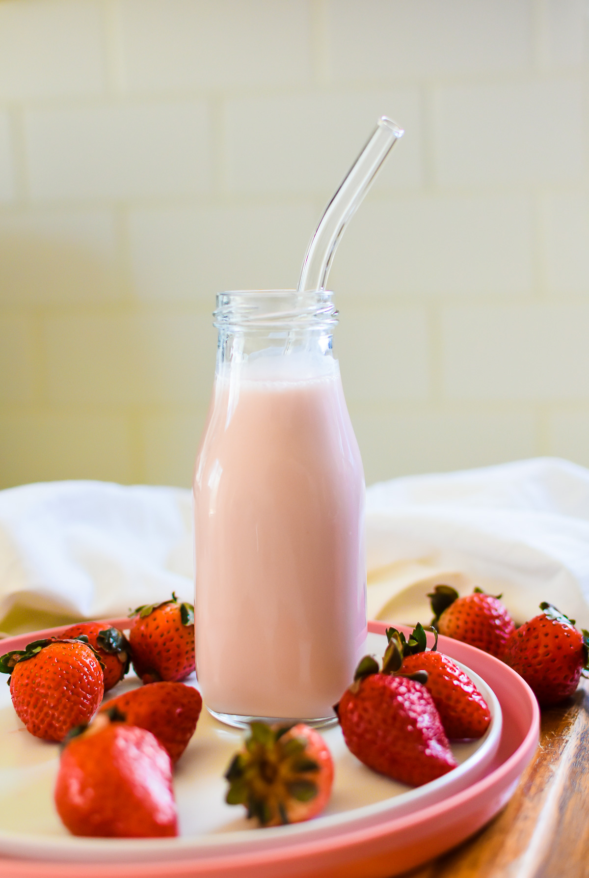 Ingredient Strawberry Milk: Better Than Store-Bought Pink Syrup